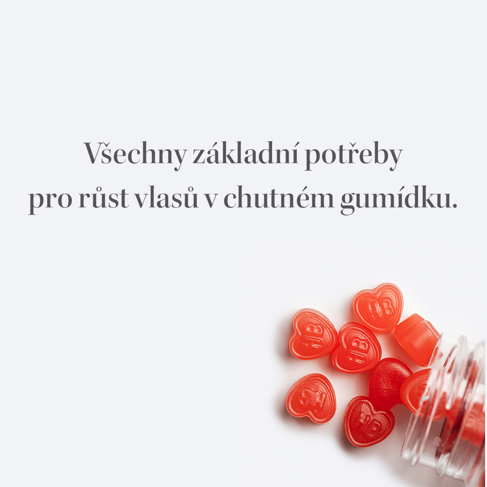 Žvýkací vitamíny na vlasy - 3měsíční zásoba