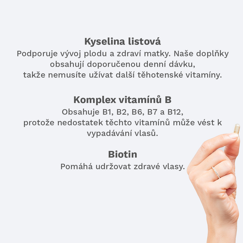 Vitamíny na vlasy pro těhotné a kojící