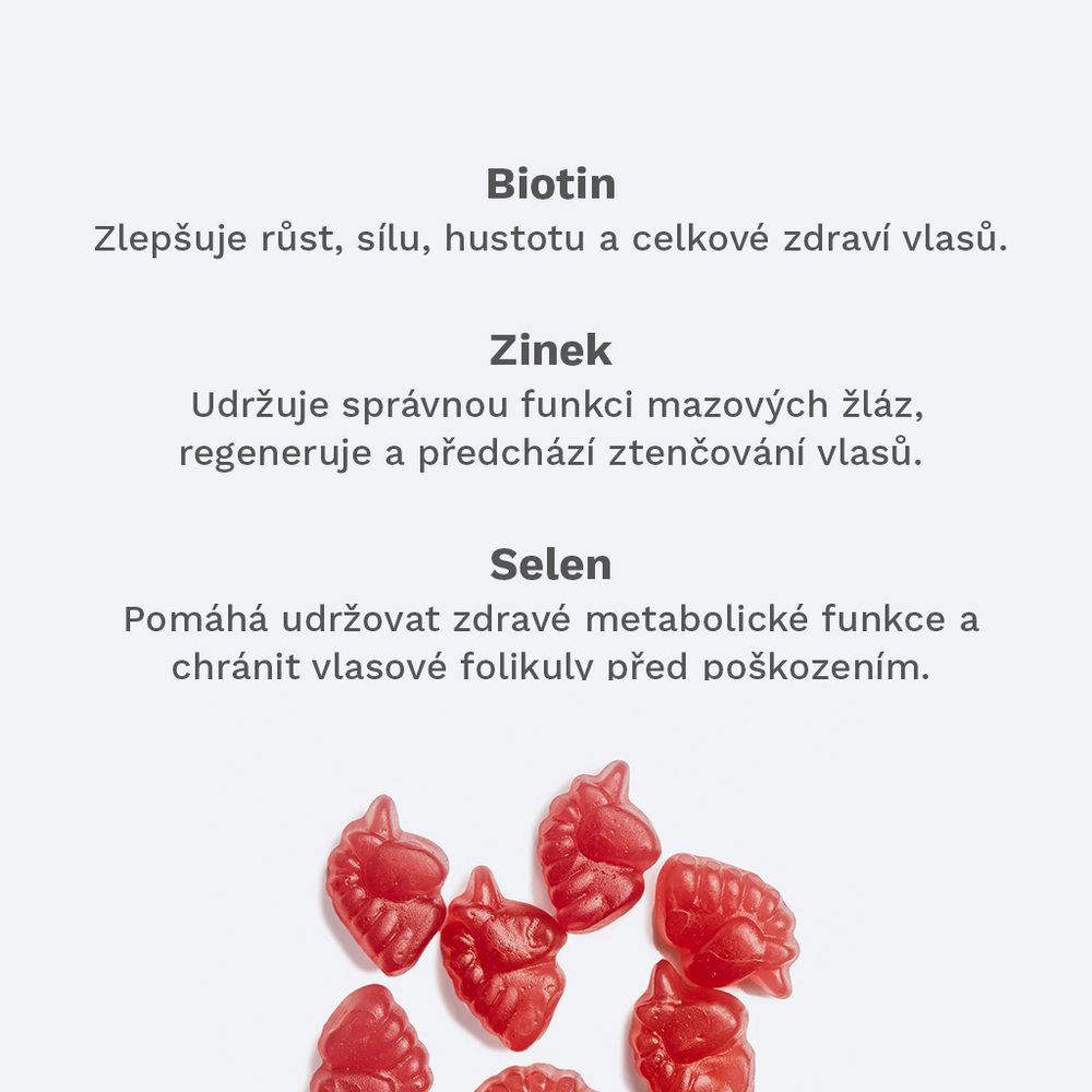 Vegánske vitamíny na vlasy - 3měsíční zásoba