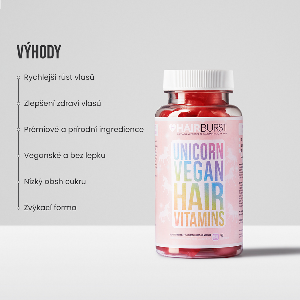 Vegánske vitamíny na vlasy 3měsíční předplatné